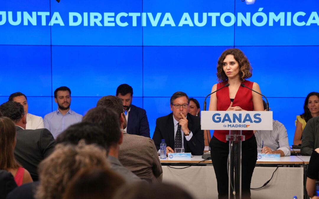 Díaz Ayuso pide tener la “cabeza fría” ante el aumento de “presión y ataques” a Madrid por los “nervios” de la izquierda